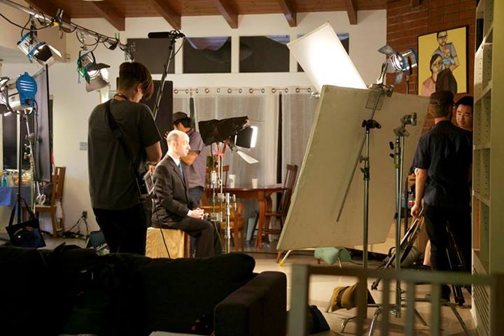 Actor Jeff Blumberg shooting the movie The Perfect 46