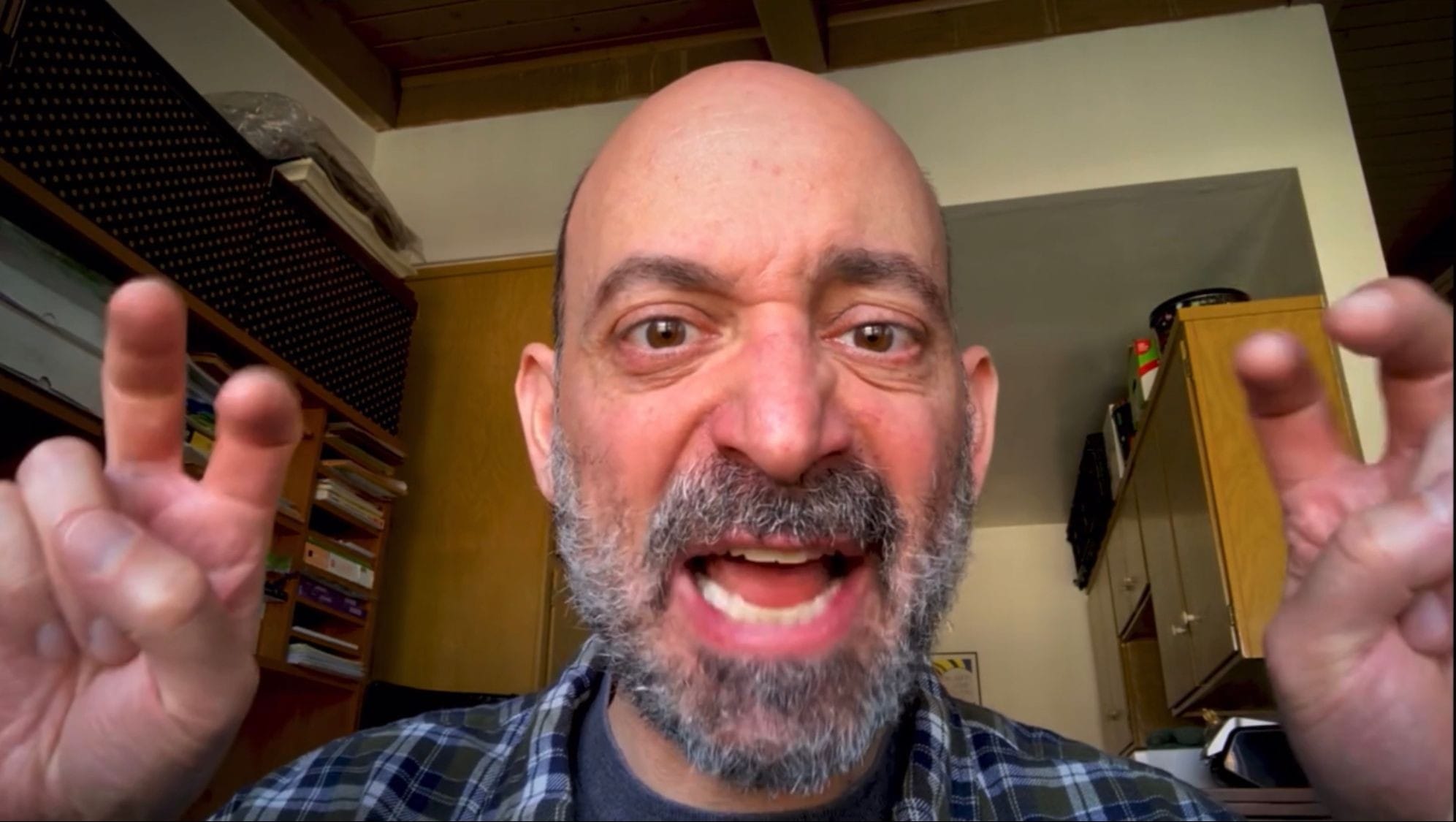 Jeff Blumberg in the role of an Angry Vlogger in the sci-fu comedy movie Escape From Area 51