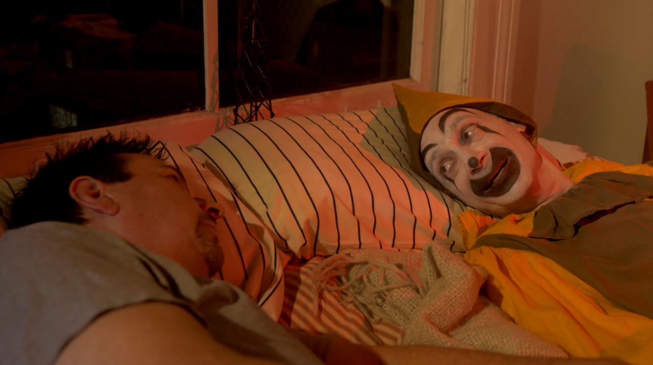 Jeff Blumberg as The Clown in the episode The Duo from season 1 of  the horror web series The Hotel Barclay
