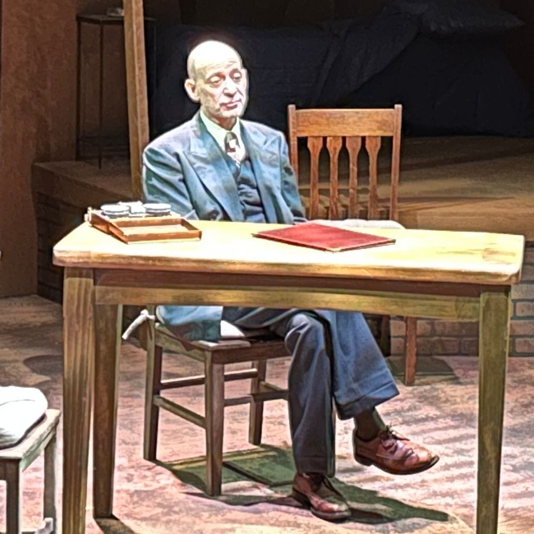 Jeff Blumberg in the role of Howard Wagner in Death of a Salesman at CASA 0101 in Boyle Heights, Los Angeles, California